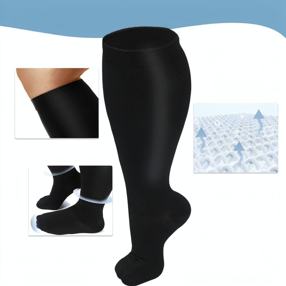 Compression Sleeve Calf - Büyük Beden Sporcu Kompresyon Çorapları, Koşu