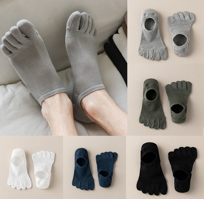 Toe Sock Split - 5 Çift Erkek Görünmez Parmak Arası