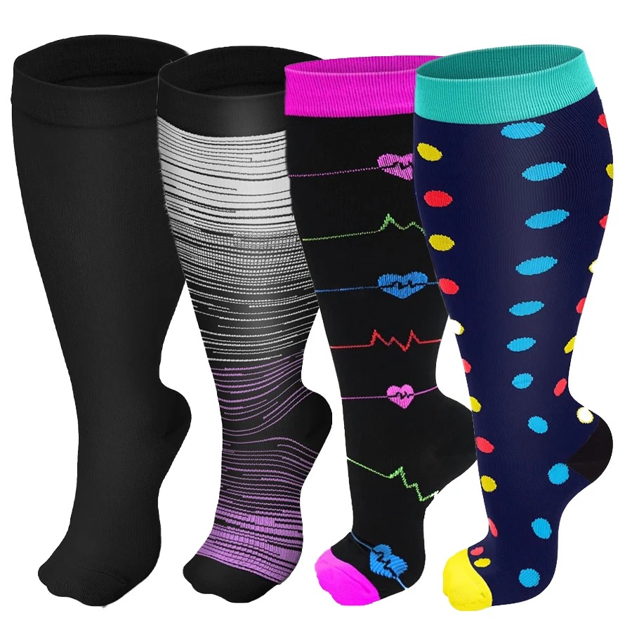 Compression Sleeve Calf - Kadınlar ve Erkekler için Büyük Beden
