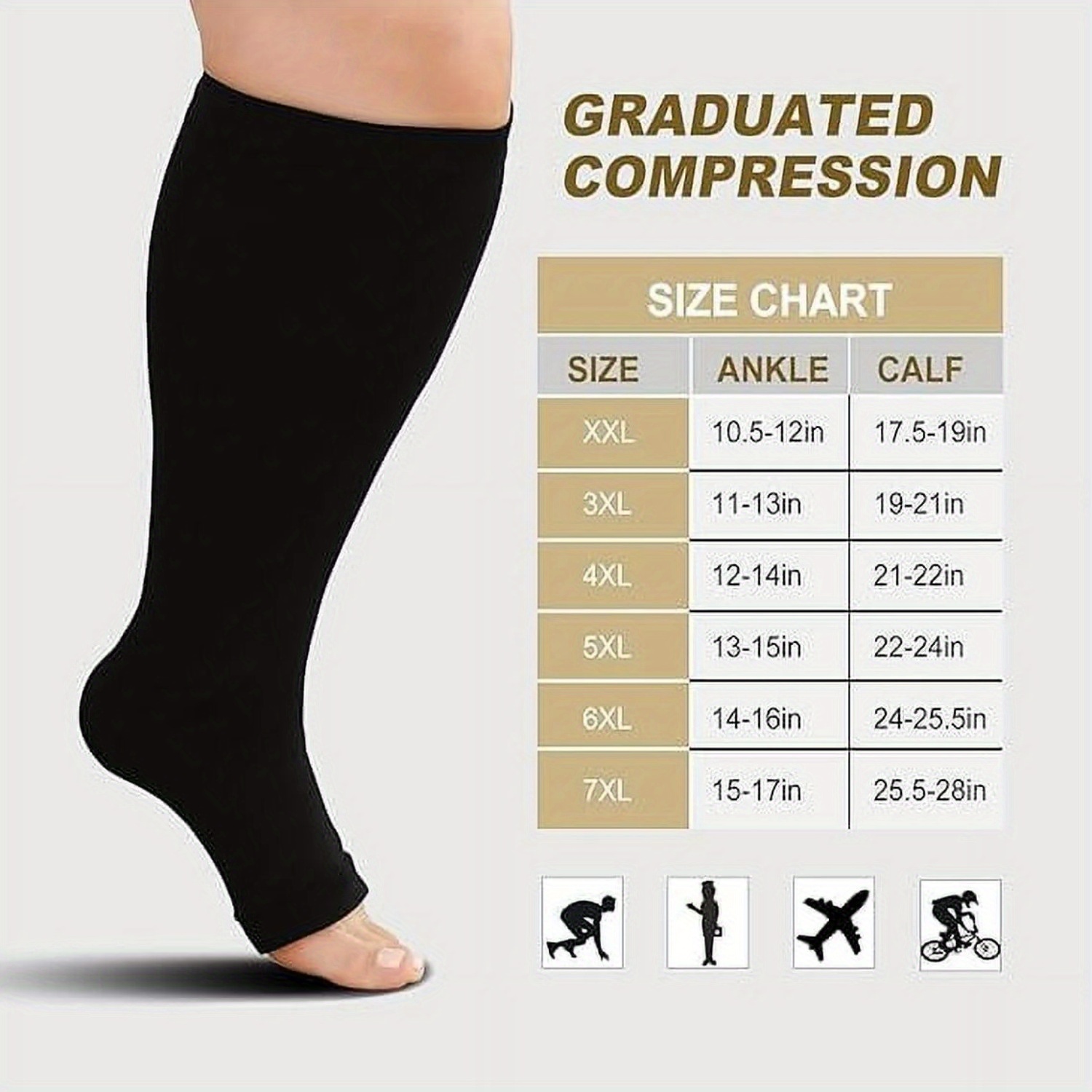 1 Çift Büyük Beden Varis Çorab - Compression Sock Medical incelemesi ve fiyatı